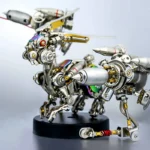 3D kovová stavebnice Mechanický králík Cyberpunk