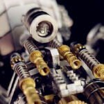 3D kovová stavebnice Mechanický pavouk s barevným osvětlením
