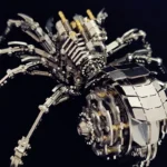 3D kovová stavebnice Mechanický pavouk s barevným osvětlením